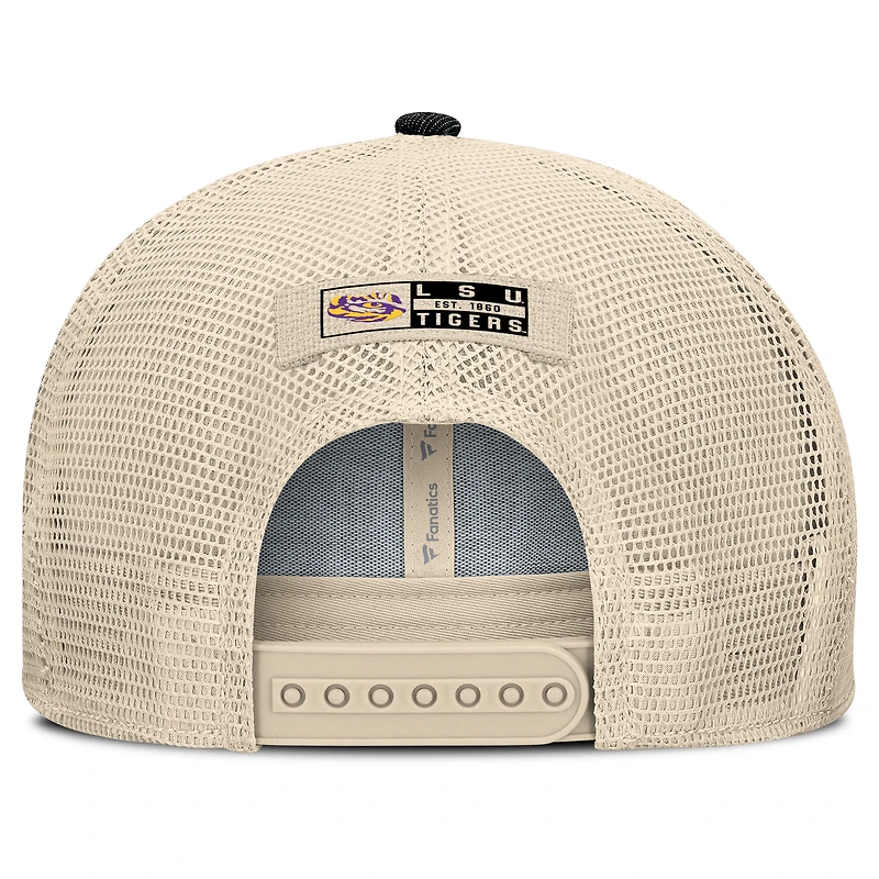 Men's Fanatics Black/Natural LSU Tigers Legend Trucker Snapback Hat