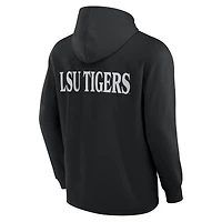 Men's Fanatics Black LSU Tigers Blaze Tri-Blend Pullover Hoodie