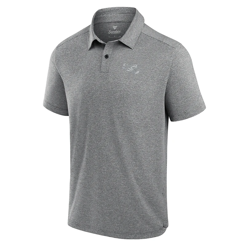 Men's Fanatics Charcoal LSU Tigers Performance Polo