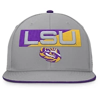 Men's Fanatics Gray LSU Tigers Duo Snapback Hat