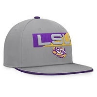 Men's Fanatics Gray LSU Tigers Duo Snapback Hat