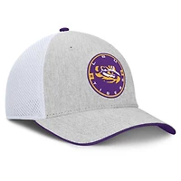 Casquette Trigger Flex gris chiné pour homme des LSU Tigers de Fanatics