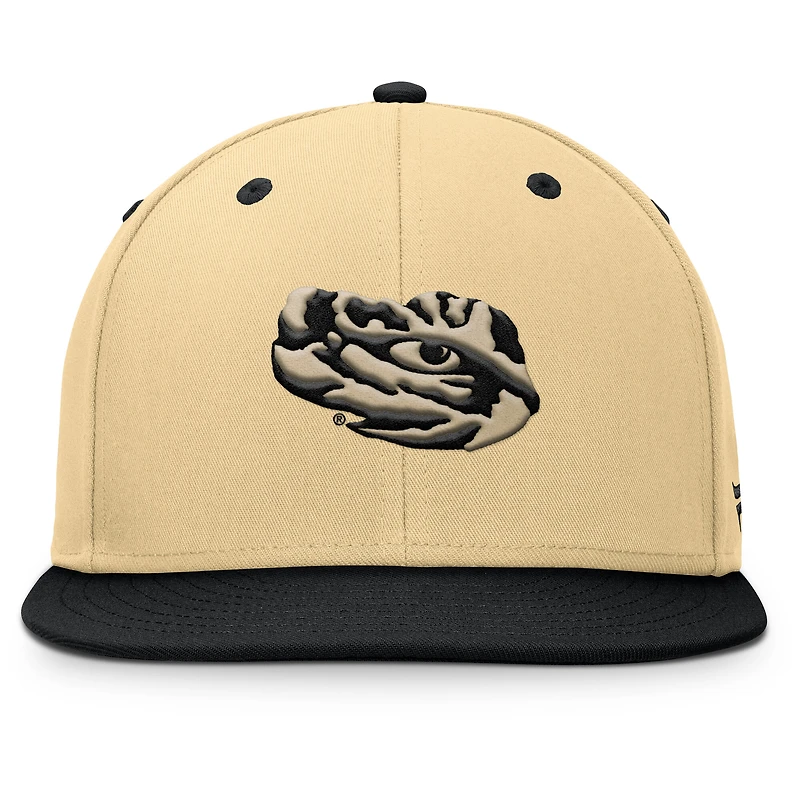 Men's Fanatics Khaki/Black LSU Tigers Balance Fitted Hat