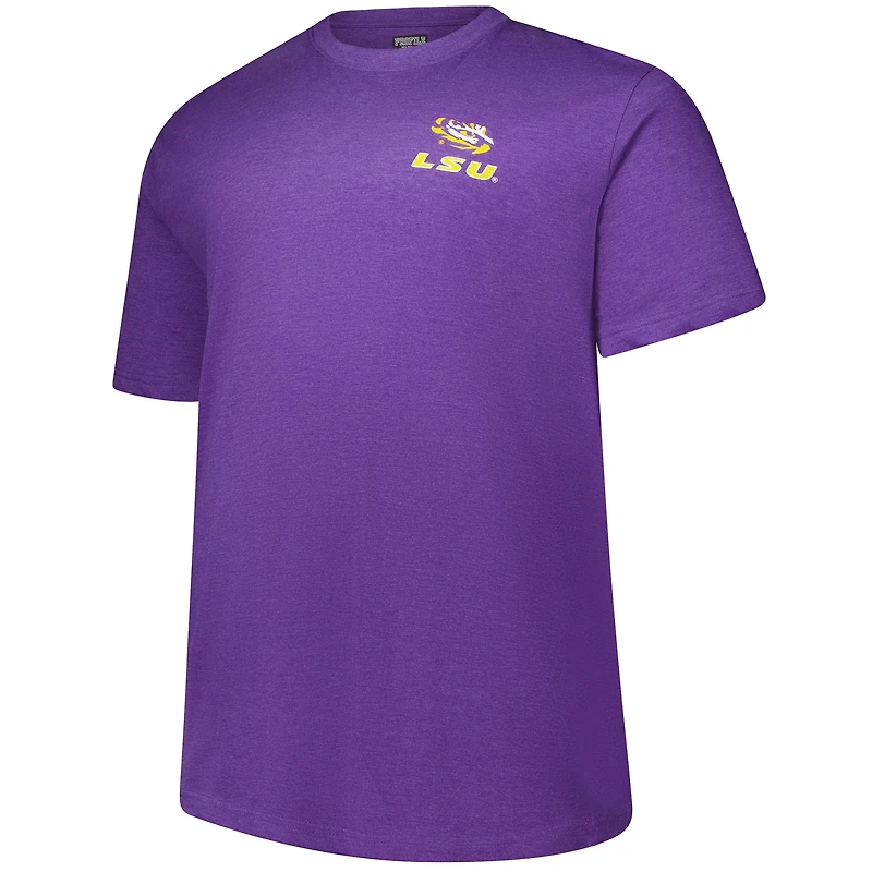 T-shirt fanatique violet pour hommes LSU Tigers Big & Tall Ideal Faded
