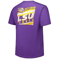 T-shirt fanatique violet pour hommes LSU Tigers Big & Tall Ideal Faded