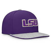 Casquette snapback en loden violet Fanatics pour homme des Tigers de LSU