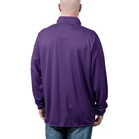 Men's Franchise Club Purple LSU Tigers Flow Thermatec Quarter-Zip Pullover Jacket