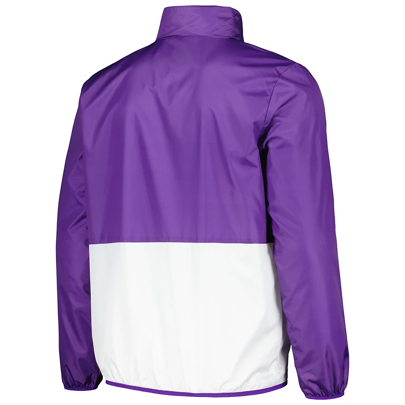 Men's G-III Sports by Carl Banks Purple LSU Tigers Cornerman Half-Zip Top