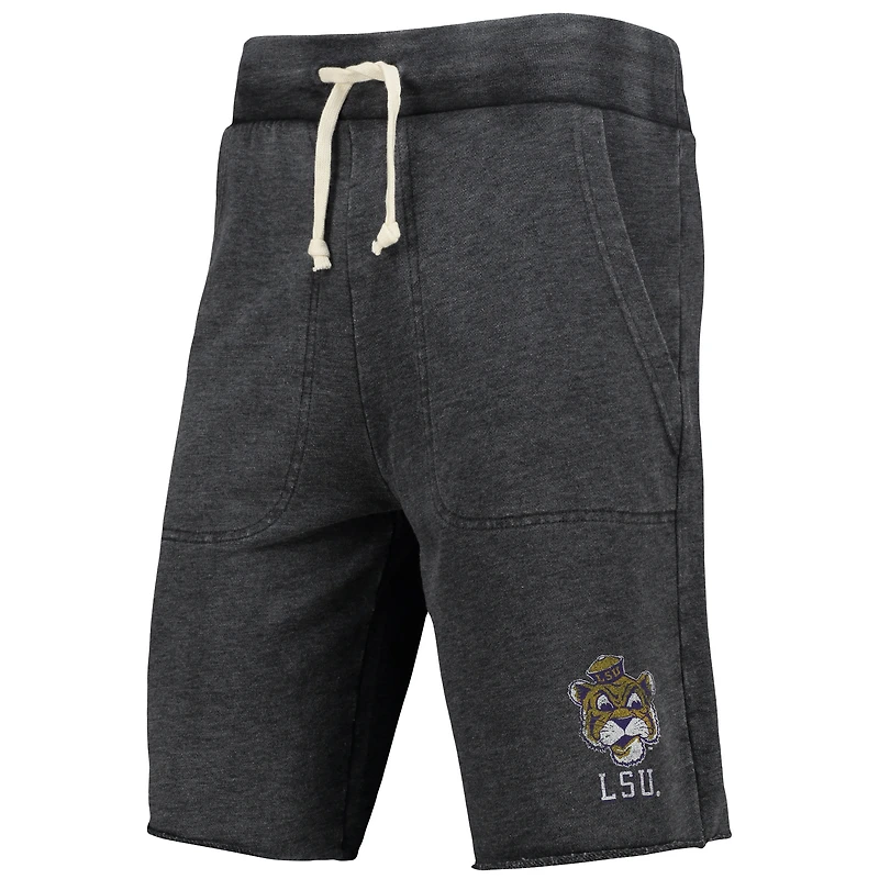 Short de salon LSU Tigers Victory pour homme Alternative Apparel noir chiné