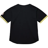 Men's Mitchell & Ness Black LSU Tigers On The Clock Full-Button Fashion Jersey