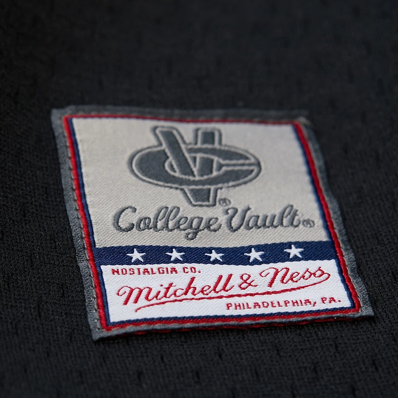 Men's Mitchell & Ness Black LSU Tigers On The Clock Full-Button Fashion Jersey