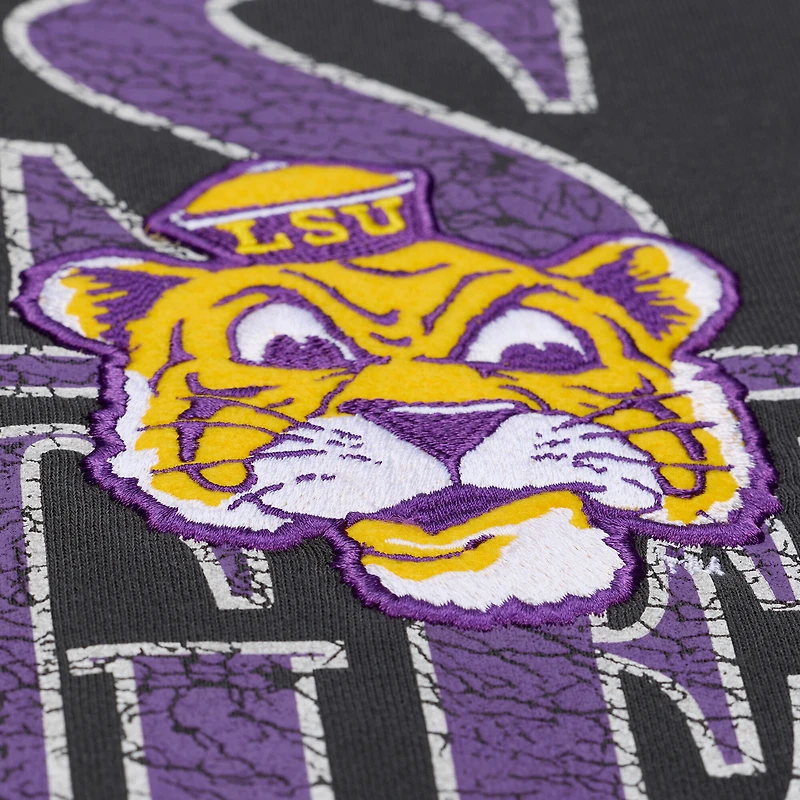 Men's Mitchell & Ness Charcoal LSU Tigers Downtown Fleece Sweatshirt