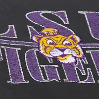 Men's Mitchell & Ness Charcoal LSU Tigers Downtown Fleece Sweatshirt