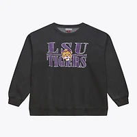 Men's Mitchell & Ness Charcoal LSU Tigers Downtown Fleece Sweatshirt