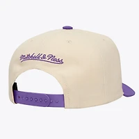 Men's Mitchell & Ness Cream/Purple LSU Tigers Two-Tone Pro Crown Adjustable Hat