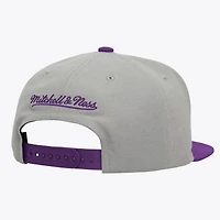 Men's Mitchell & Ness  Gray/Purple LSU Tigers Plaid OG Snapback Hat