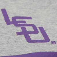 Men's Mitchell & Ness Heather Gray LSU Tigers All Over Print Sweatshirt