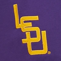 Sweat à capuche en polaire Mitchell & Ness violet LSU Tigers pour homme