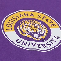Men's Mitchell & Ness Purple LSU Tigers Double Clutch Premium T-Shirt