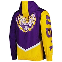 Veste coupe-vent entièrement zippée pour hommes Mitchell & Ness LSU Tigers Undeniable
