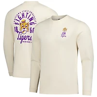 T-shirt à manches longues pour homme, motif mascotte des Tigers de LSU, couleurs naturelles et confortables
