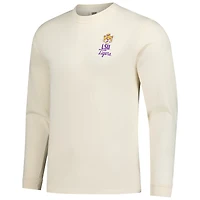 T-shirt à manches longues pour homme, motif mascotte des Tigers de LSU, couleurs naturelles et confortables