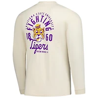 T-shirt à manches longues pour homme, motif mascotte des Tigers de LSU, couleurs naturelles et confortables