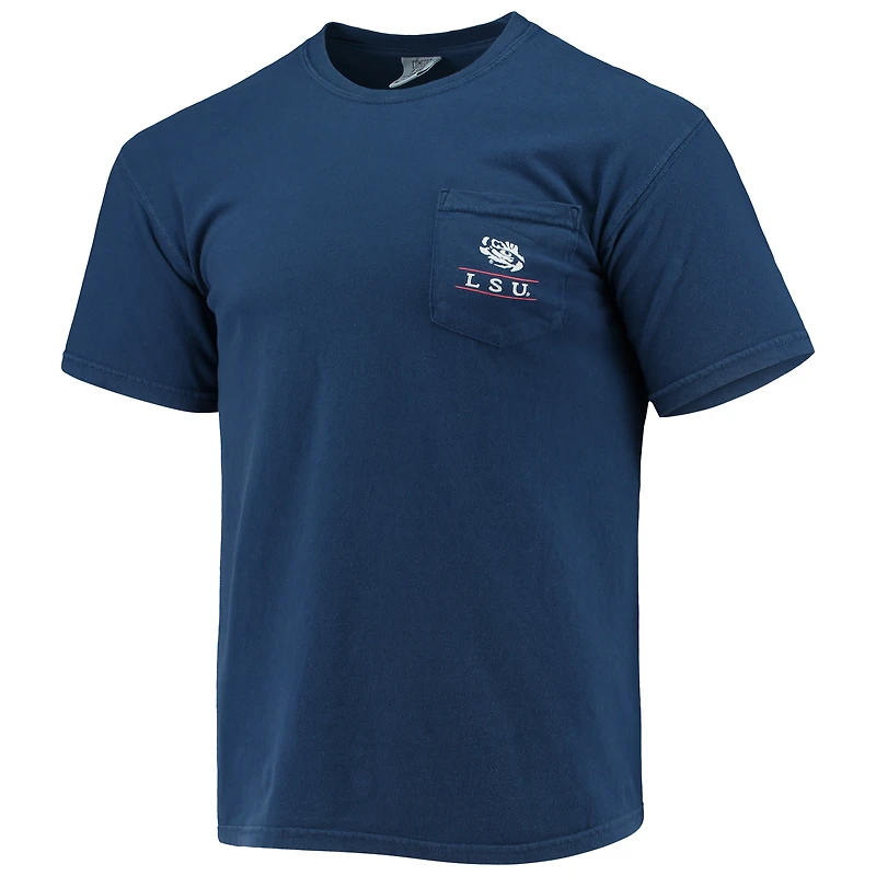 T-shirt Homme Bleu Marine LSU Tigers Campus Americana