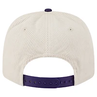 Men's New Era Cream/Purple LSU Tigers Loyal Corduroy 9SEVENTY Adjustable Hat