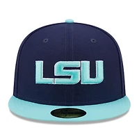 Men's New Era Navy/Light Blue LSU Tigers 59FIFTY Fitted Hat
