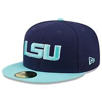 Men's New Era Navy/Light Blue LSU Tigers 59FIFTY Fitted Hat