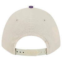 Men's New Era Purple/Cream LSU Tigers Arch Two-Tone Corduroy 9FORTY A-Frame Adjustable Hat