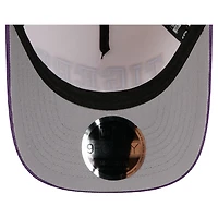 Men's New Era Purple/Cream LSU Tigers Arch Two-Tone Corduroy 9FORTY A-Frame Adjustable Hat