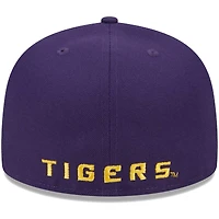 Casquette ajustée 59FIFTY LSU Tigers violette New Era pour homme