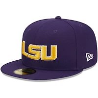 Casquette ajustée 59FIFTY LSU Tigers violette New Era pour homme