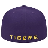 Casquette ajustée violette New Era LSU Tigers 59FIFTY pour homme