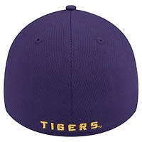 Men's New Era Purple LSU Tigers Active Slash Sides 39THIRTY Flex Hat