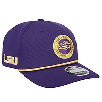 Casquette extensible à boutons-pression COOLERA 9SEVENTY en corde violette LSU Tigers de New Era pour homme