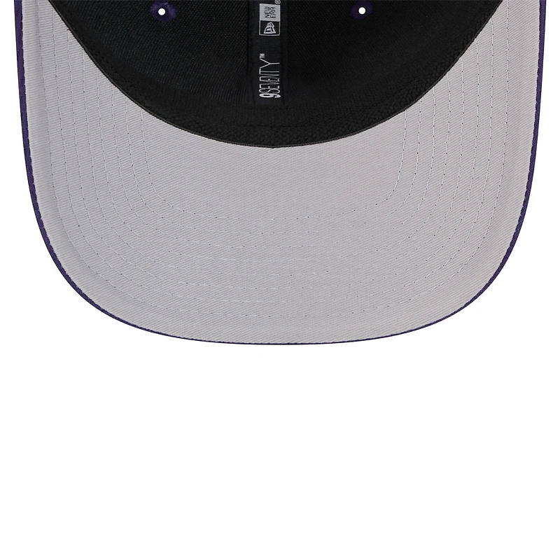 Men's New Era Purple LSU Tigers Patched 9SEVENTY Stretch-Snap Adjustable Hat