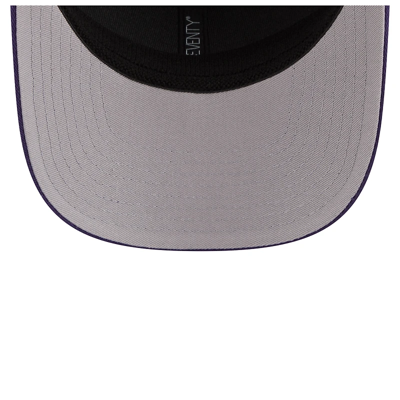 Men's New Era Purple LSU Tigers Patched 9SEVENTY Trucker Adjustable Hat