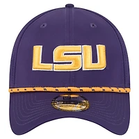 Casquette 39THIRTY Flex violette New Era pour homme, motif LSU Tigers