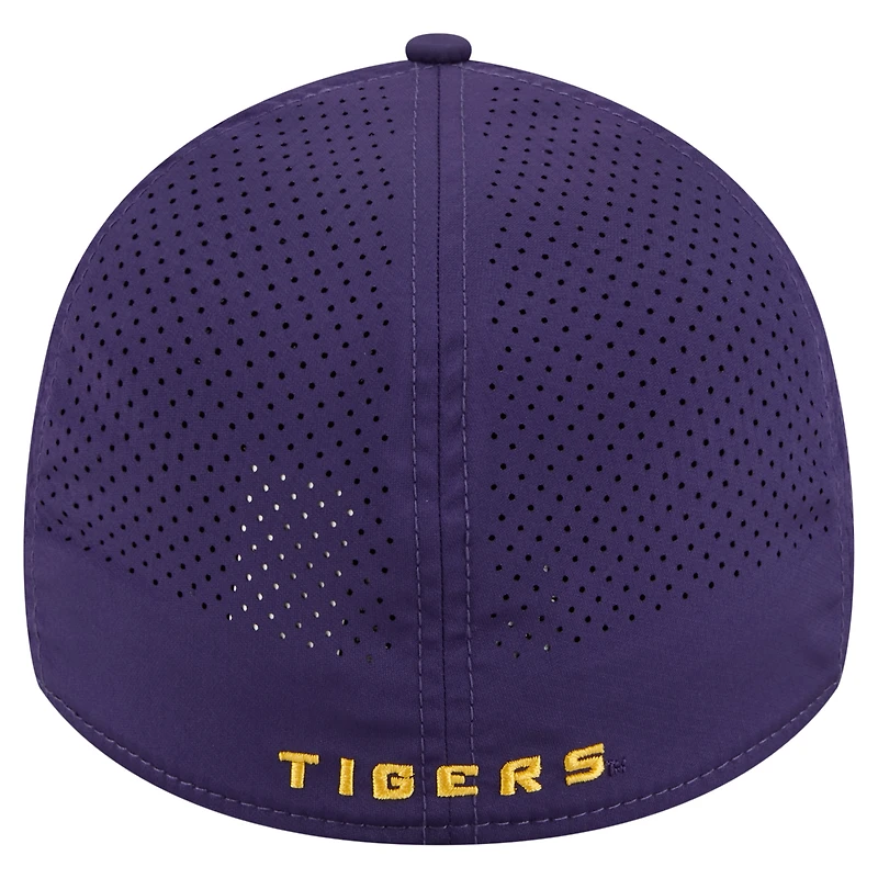 Casquette 39THIRTY Flex violette New Era pour homme, motif LSU Tigers