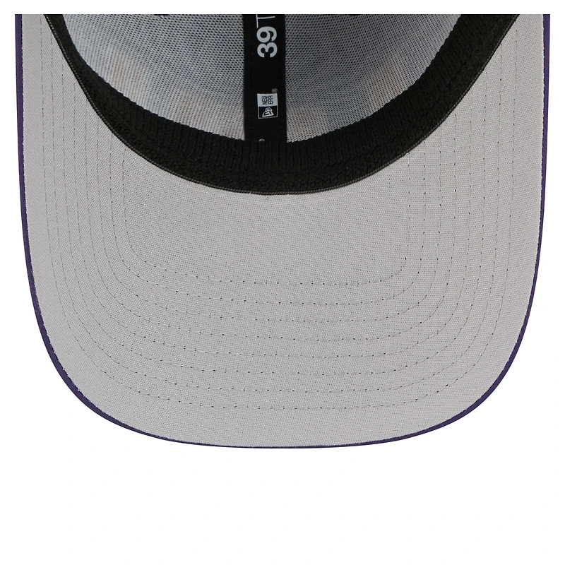Casquette 39THIRTY Flex violette New Era pour homme, motif LSU Tigers