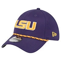 Casquette 39THIRTY Flex violette New Era pour homme, motif LSU Tigers
