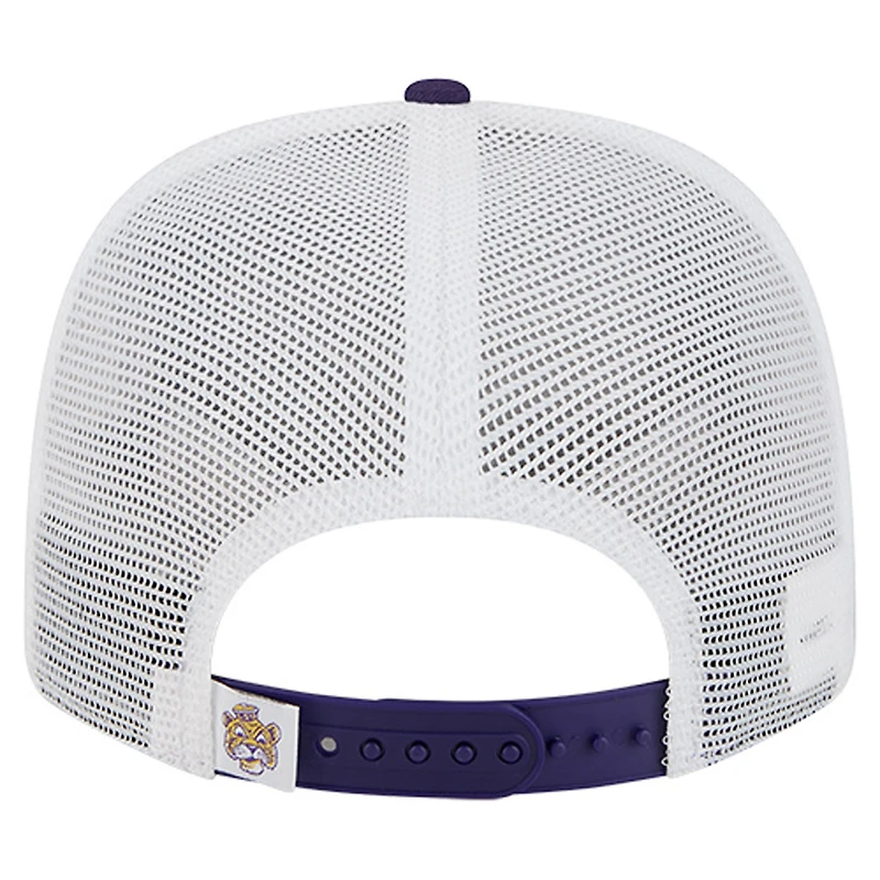 Men's New Era  Purple LSU Tigers Team 9SEVENTY COOLERA Trucker Adjustable Hat