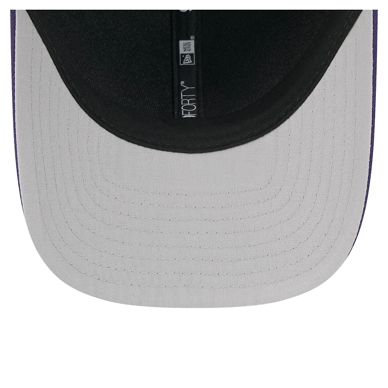 Casquette ajustable 9FORTY M-Crown violette New Era pour homme, LSU Tigers Team Collective