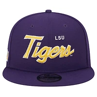 Casquette Snapback LSU Tigers Team Script 9FIFTY violette New Era pour homme