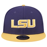 Casquette Snapback bicolore violette LSU Tigers 9FIFTY de New Era pour homme
