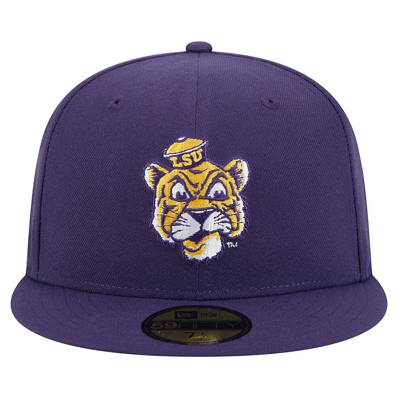 Casquette ajustée violette New Era LSU Tigers Vault 59FIFTY pour homme