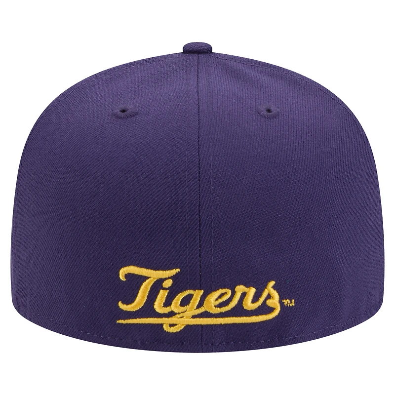 Casquette ajustée violette New Era LSU Tigers Vault 59FIFTY pour homme